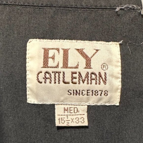 Women's Vintage Ely Cattleman Rhinestone Pearl Snap Shirt - Medium - Picture 8 of 8